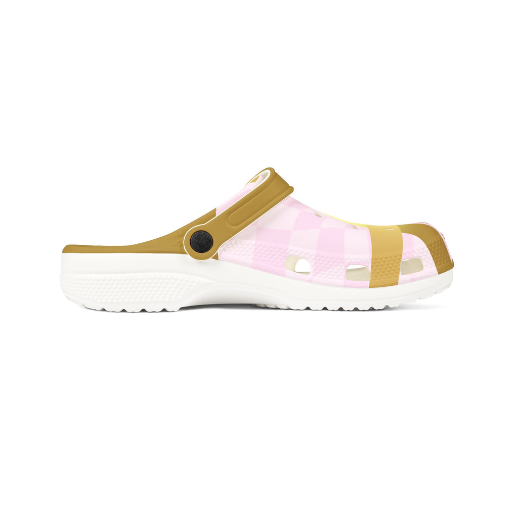 KK Designs- Clogs, Pink Clogs, Fun Patterned Shoes for Kids and Adults, Perfect for Summer, Beach, and Casual Wear