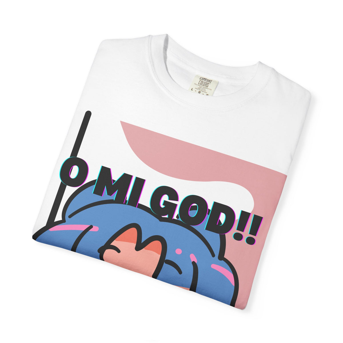 K-Pop O Mi God Cute Character T-Shirt — "O.M.GOD!!" Graphic Tee