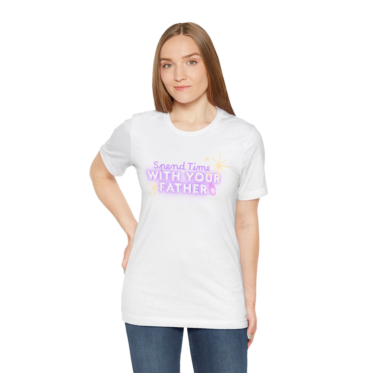 Spend Time With Your Father T-Shirt | Christian Scripture Faith Tee