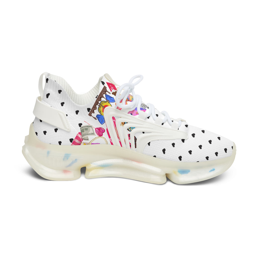 White Candy Women's Mesh Sneakers Athletic Shoes