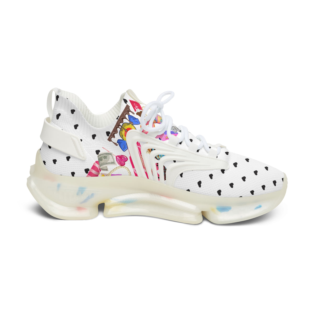 White Candy Women's Mesh Sneakers Athletic Shoes