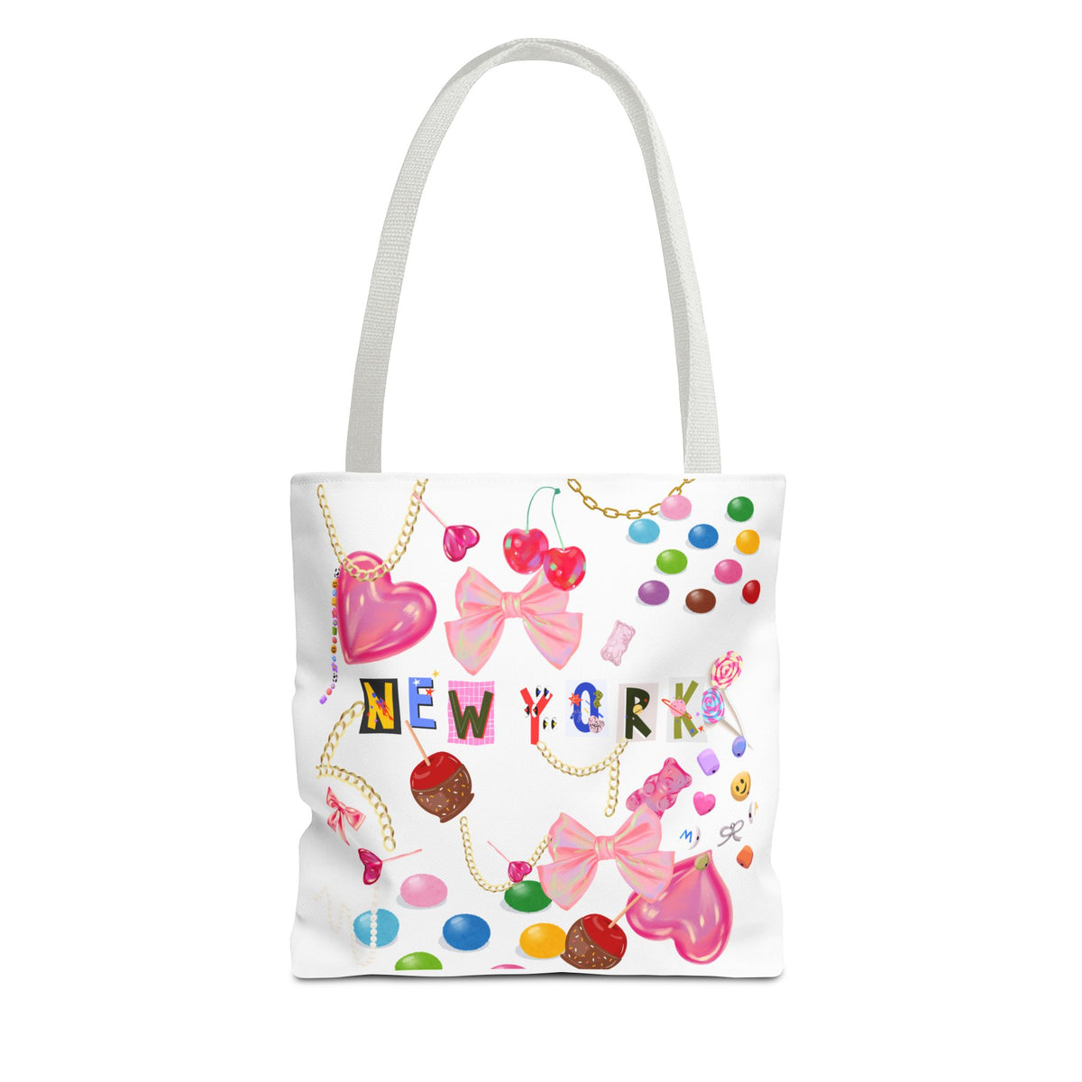 New York Candy-  Tote Bag | Stylish, Beach, Travel, Gift for Her, Unique Accessory