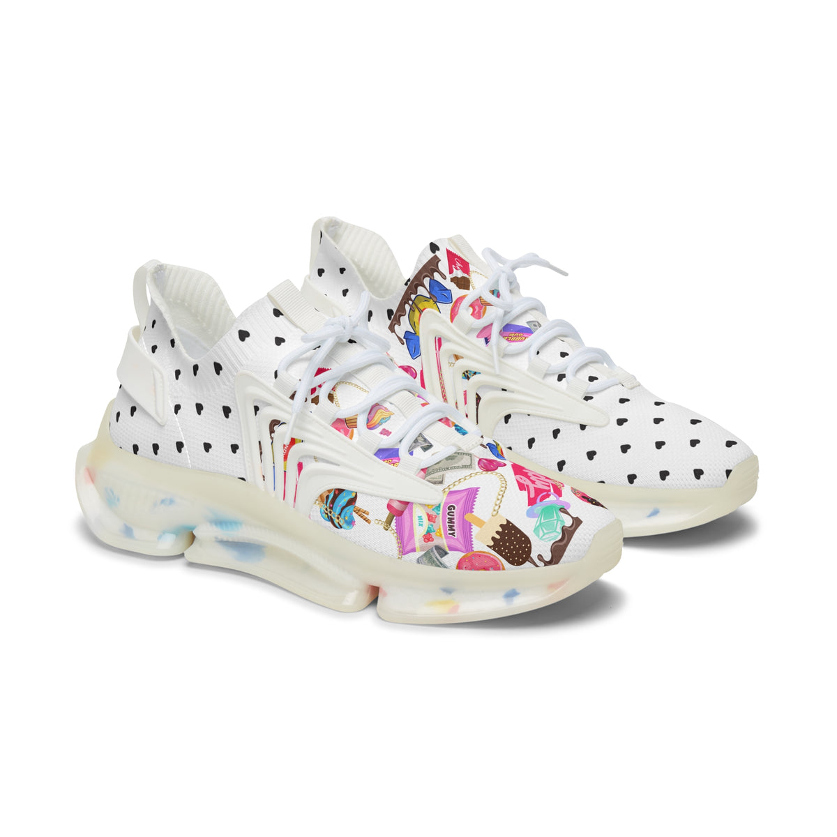 White Candy Women's Mesh Sneakers Athletic Shoes
