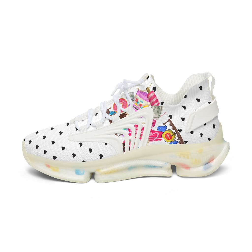 White Candy Women's Mesh Sneakers Athletic Shoes